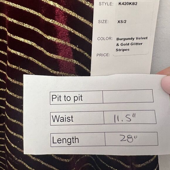 Unique Vintage Velvet Midi Skirt - Picture 7 of 7